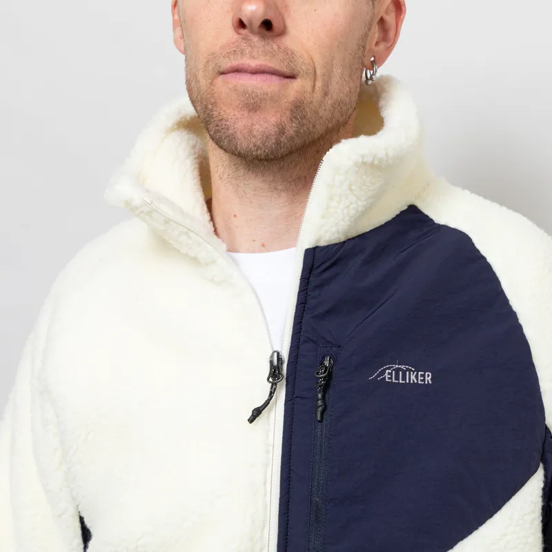 Elliker Sike Fleece Pullover Cream-5