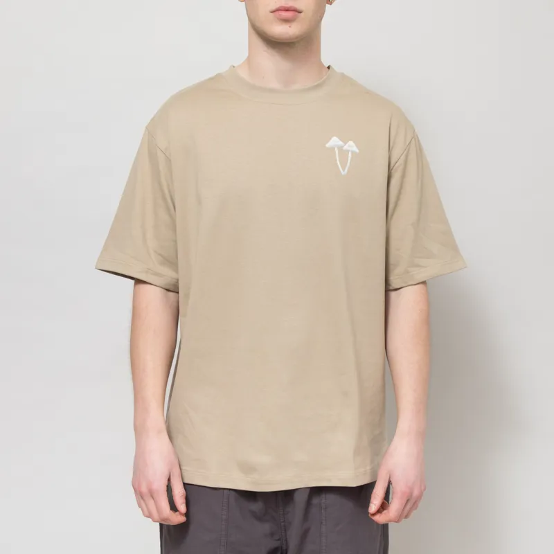 Elliker x Working Class Heroes Lumen T Shirt Taupe-4