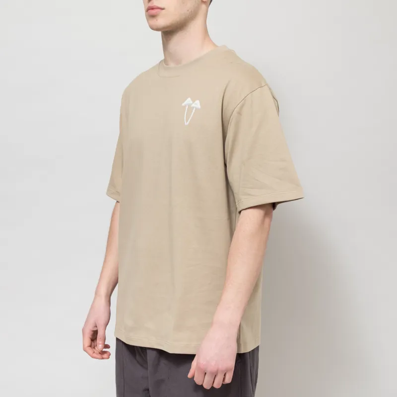 Elliker x Working Class Heroes Lumen T Shirt Taupe-3