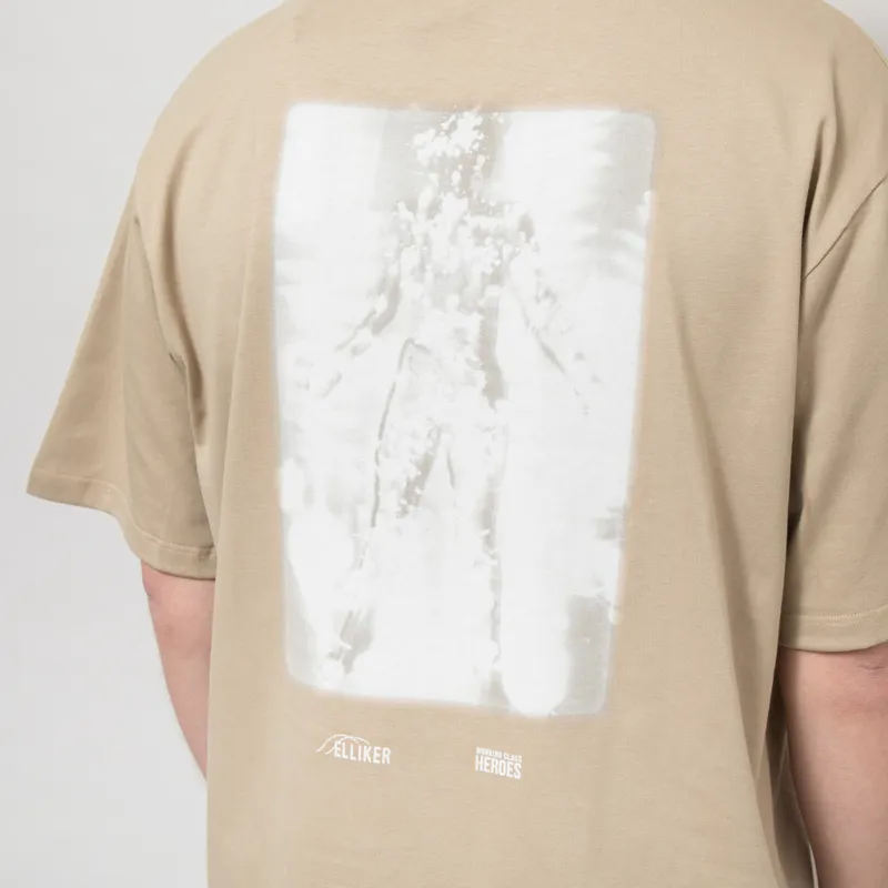 Elliker x Working Class Heroes Lumen T Shirt Taupe-9