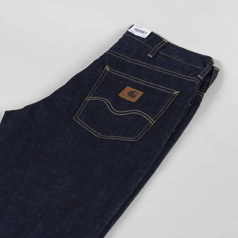 Carhartt WIP Marlow Pant Blue Rinsed Edgewood Denim -3