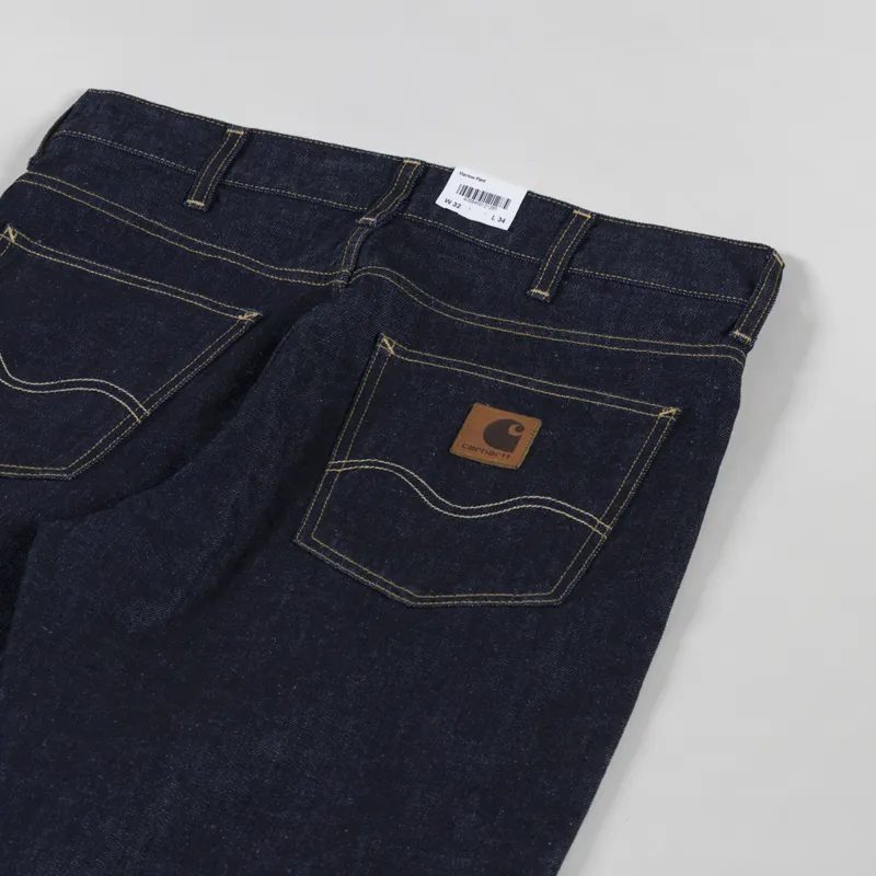 Carhartt WIP Marlow Pant Blue Rinsed Edgewood Denim -5