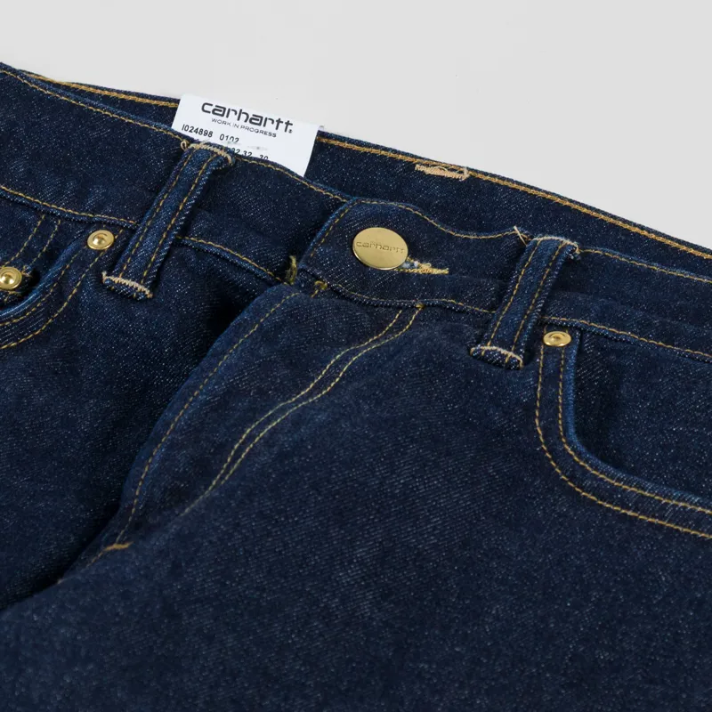 Carhartt WIP Klondike Pant Blue Rinsed Mills Denim-9