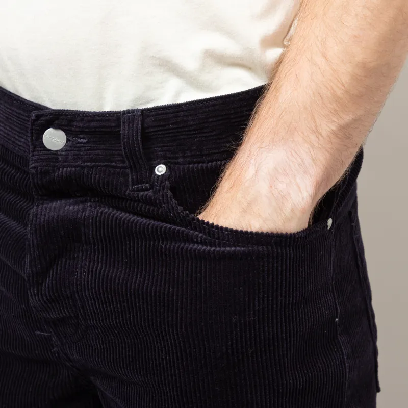 Carhartt WIP Newel Pant Dark Navy Coventry Corduroy-8