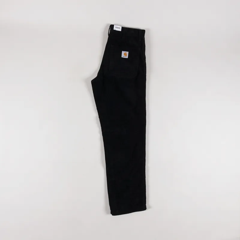 Carhartt WIP Simple Pant Black Rinsed Corduroy-2
