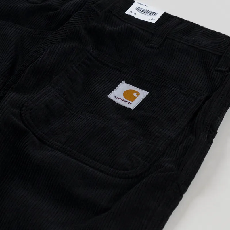 Carhartt WIP Simple Pant Black Rinsed Corduroy-7