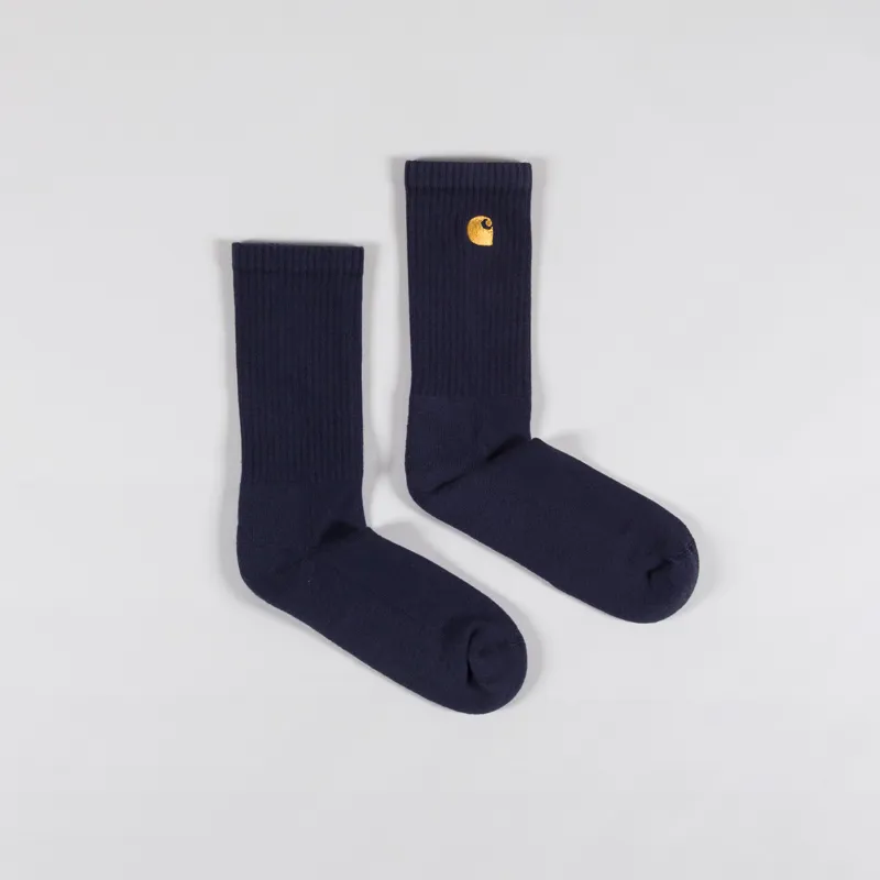Carhartt WIP Chase Socks Navy Gold