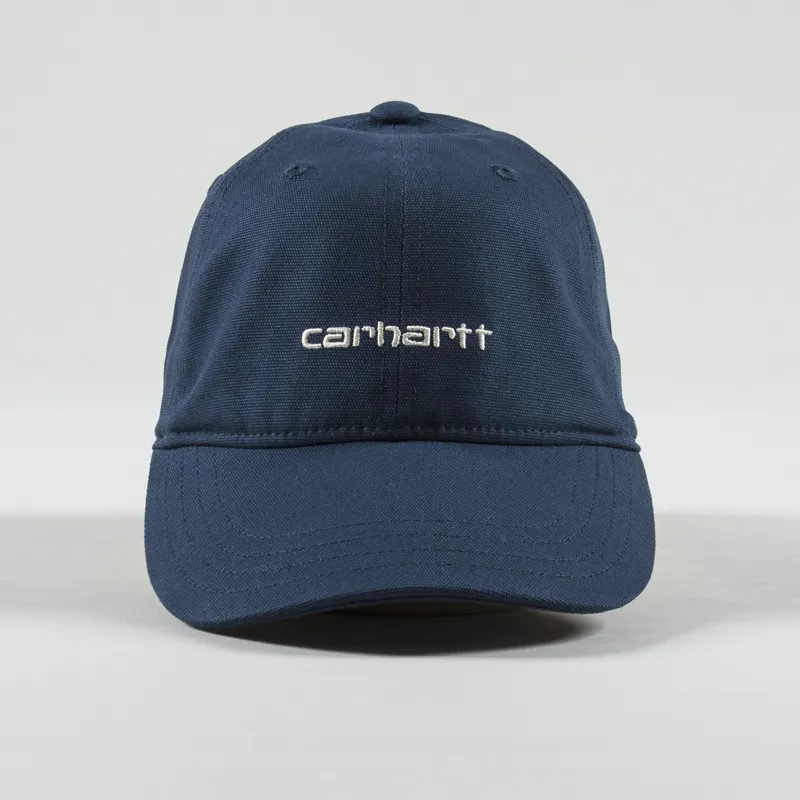 Carhartt WIP Canvas Script Cap Squid Salt -1