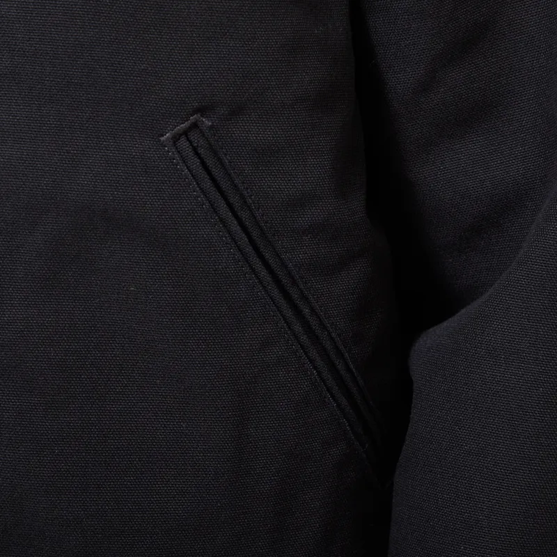 Carhartt WIP Womens OG Detroit Jacket Black Rinsed-6