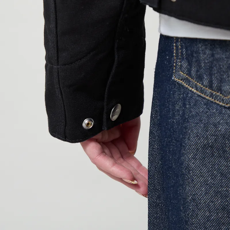 Carhartt WIP Womens OG Detroit Jacket Black Rinsed-9