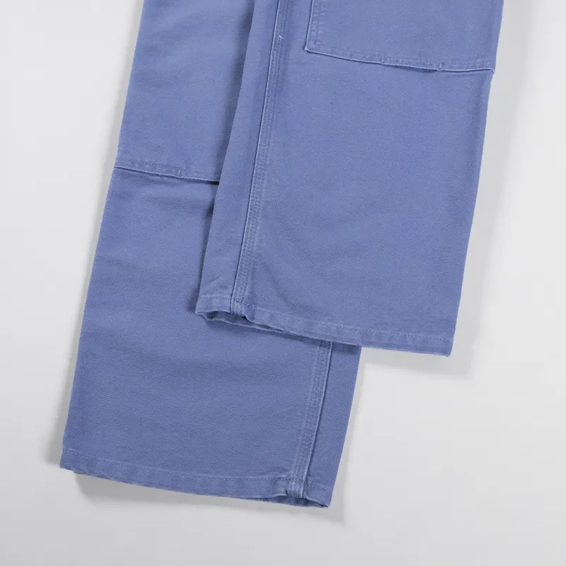 Carhartt WIP Double Knee Pant Bay Blue Dearborn Canvas-6