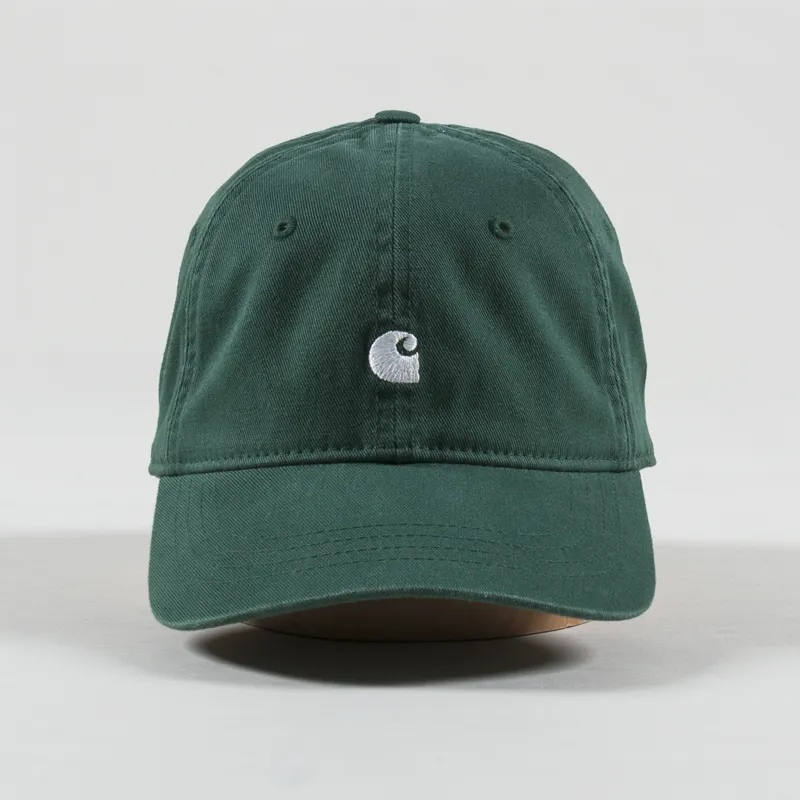 Carhartt WIP Madison Logo Cap Chervil White-1