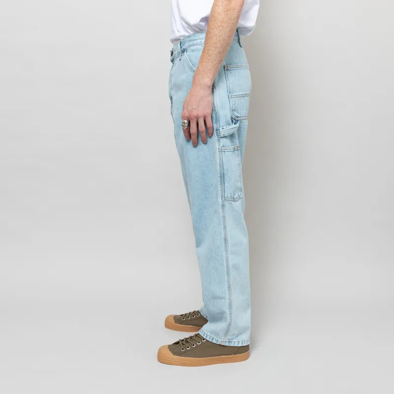 Carhartt WIP Single Knee Pant Blue Heavy Stone Bleached-2