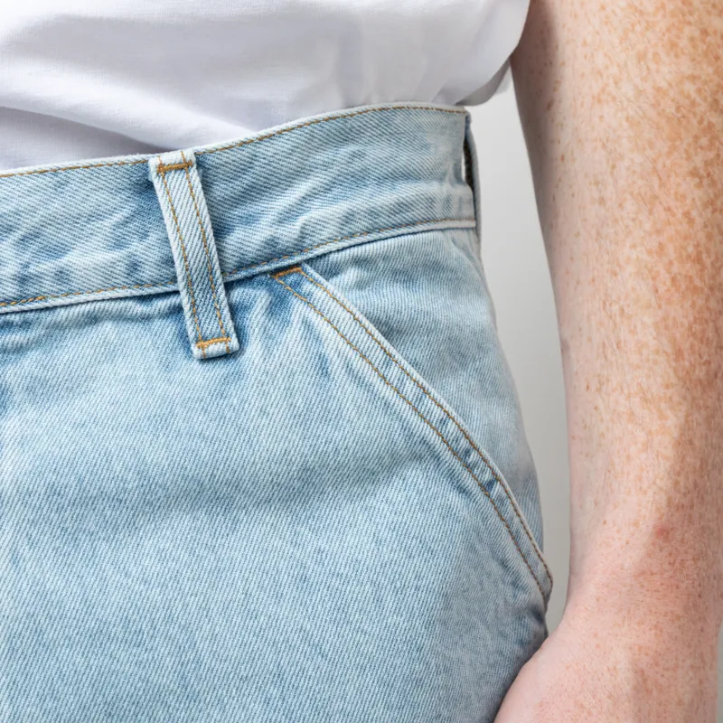 Carhartt WIP Single Knee Pant Blue Heavy Stone Bleached-8