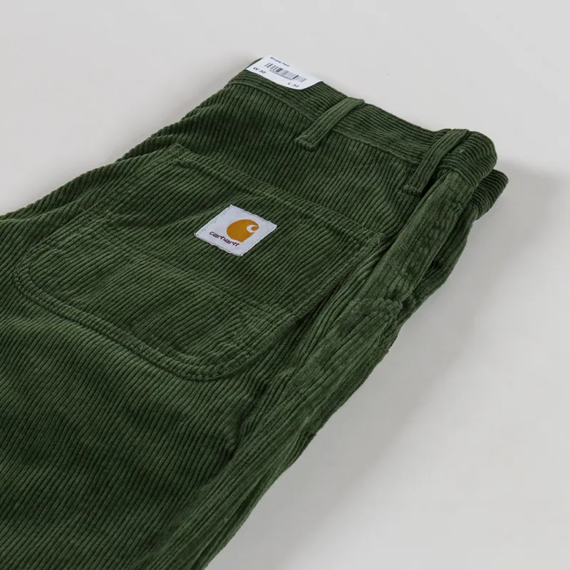 Carhartt WIP Simple Pant Tarragon Rinsed Corduroy-4