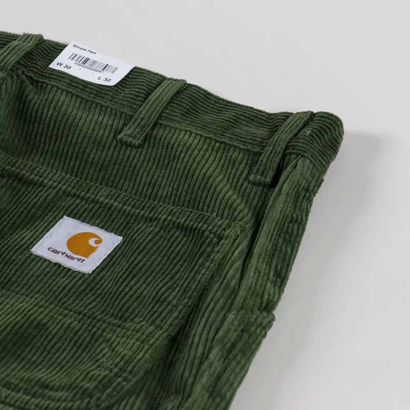 Carhartt WIP Simple Pant Tarragon Rinsed Corduroy-9