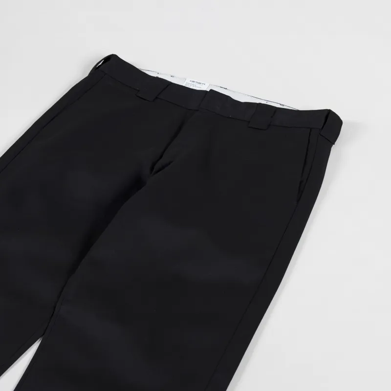 Carhartt WIP Master Pant Black Rinsed Denison Twill-4