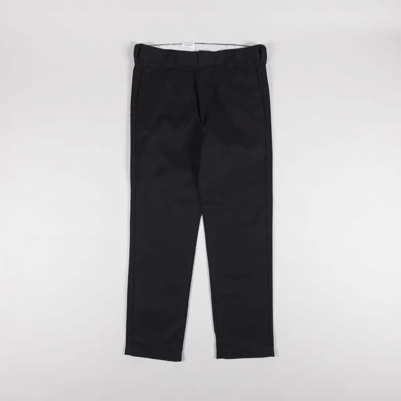 Carhartt WIP Master Pant Black Rinsed Denison Twill-1