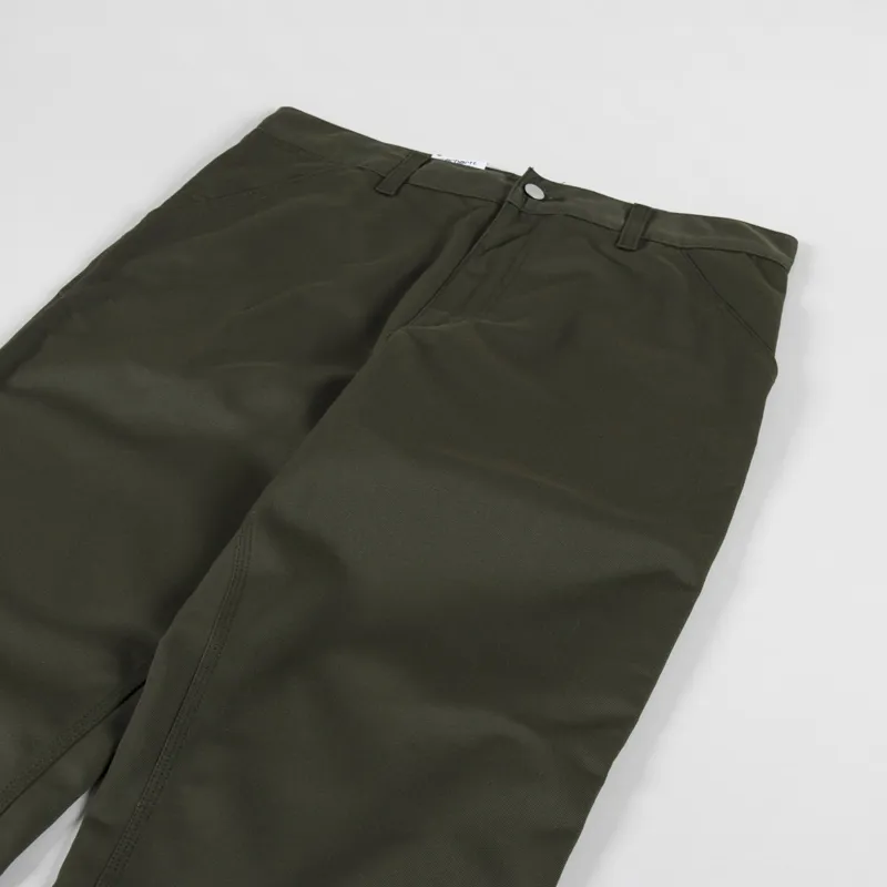 Carhartt WIP Simple Pant Office Green Rinsed Denison Twill-4