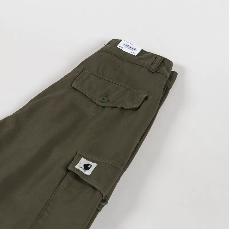 Carhartt WIP Womens Collins Pant Office Green Moraga Twill-4