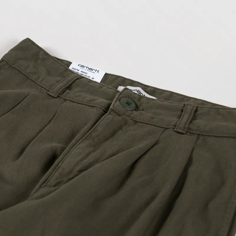 Carhartt WIP Womens Collins Pant Office Green Moraga Twill-9