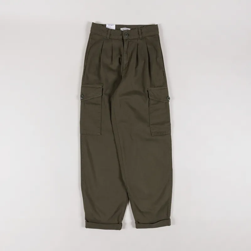 Carhartt WIP Womens Collins Pant Office Green Moraga Twill-1