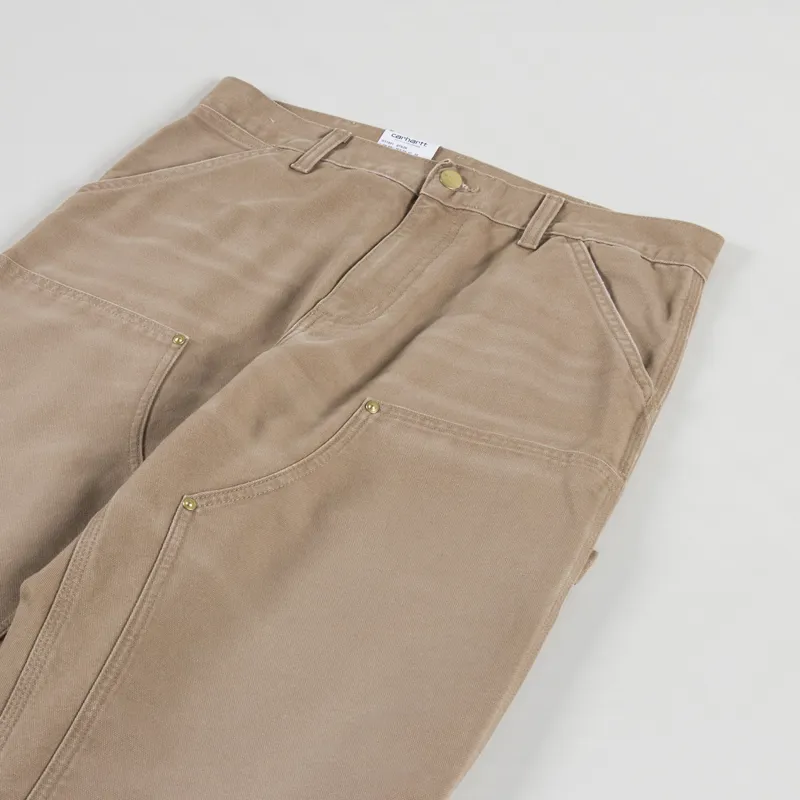 Carhartt WIP Double Knee Pant Peanut Aged Dearborn Canvas-4