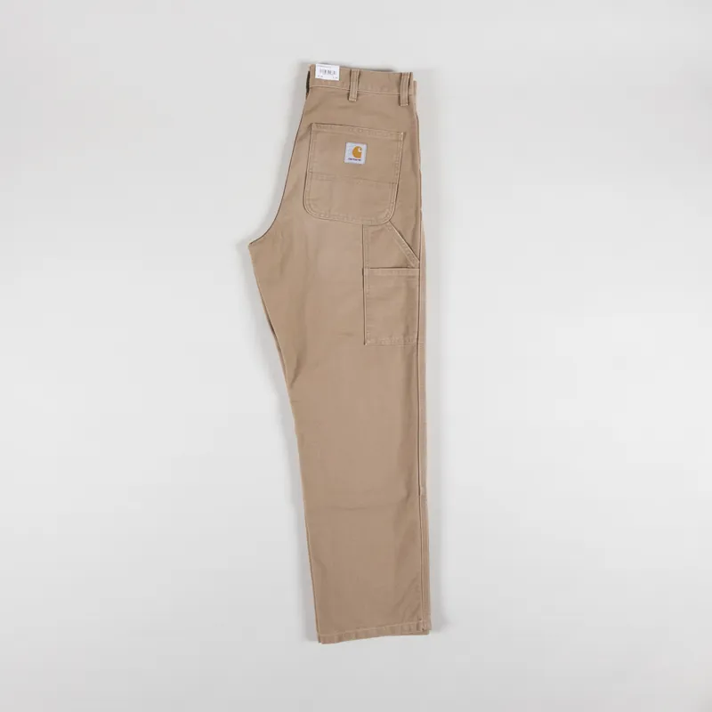 Carhartt WIP Double Knee Pant Peanut Aged Dearborn Canvas-2