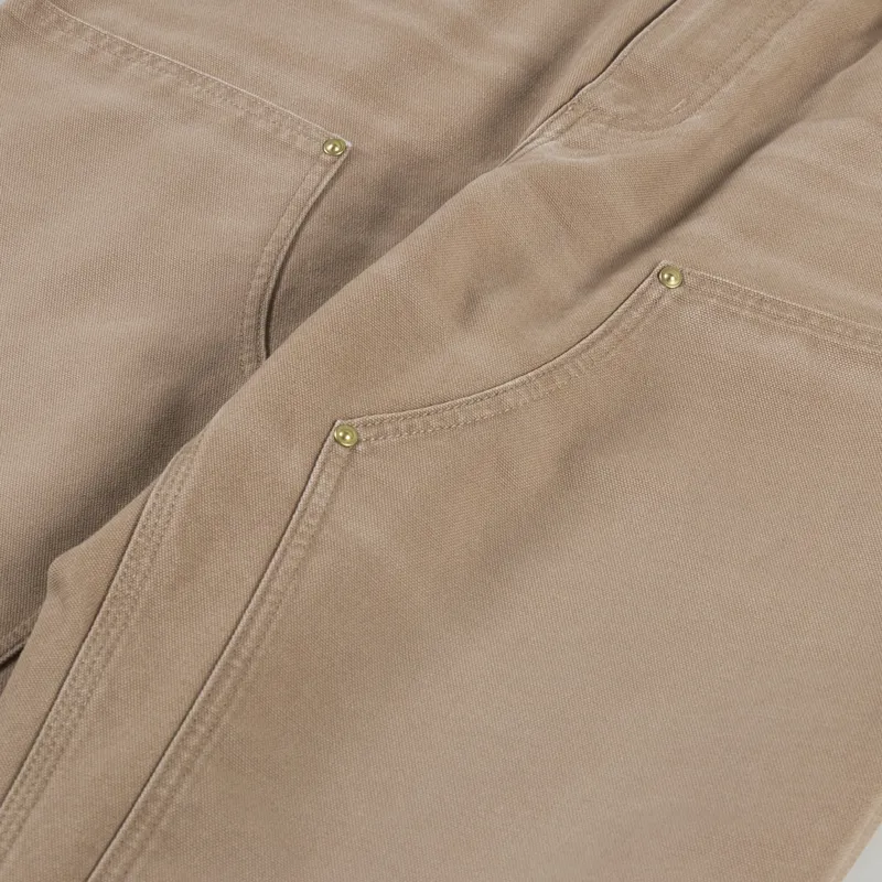 Carhartt WIP Double Knee Pant Peanut Aged Dearborn Canvas-7