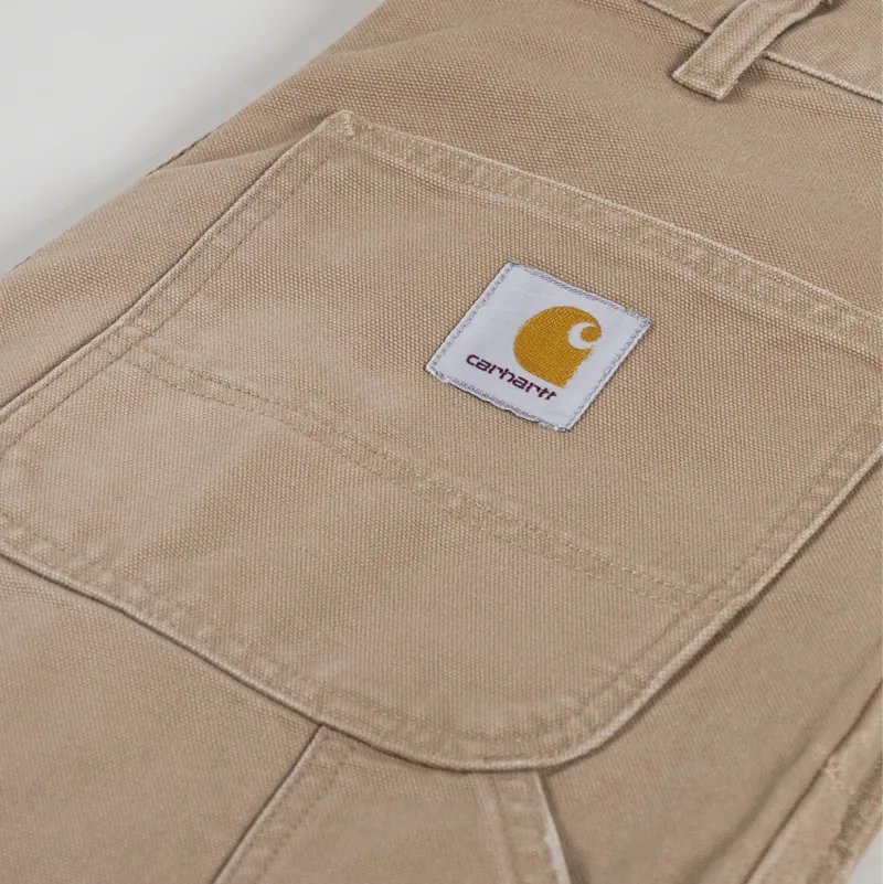 Carhartt WIP Double Knee Pant Peanut Aged Dearborn Canvas-8