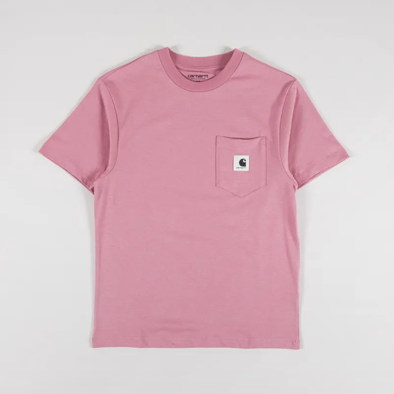 Carhartt WIP Womens Pocket T Shirt Dusty Rose