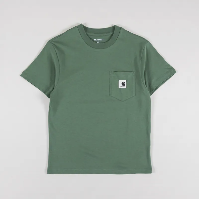 Carhartt WIP Womens Pocket T Shirt Duck Green