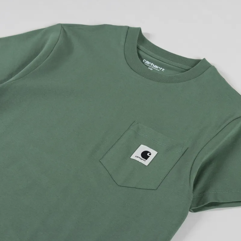 Carhartt WIP Womens Pocket T Shirt Duck Green-1