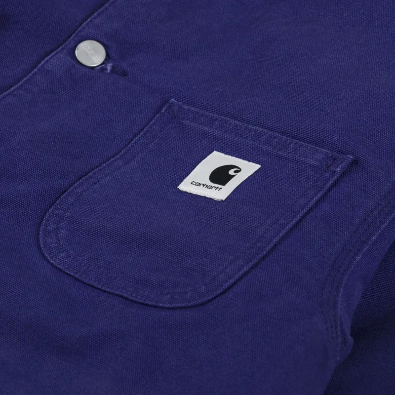 Carhartt WIP Womens OG Michigan Coat Aura Black-5