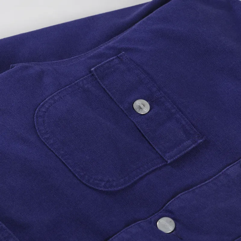 Carhartt WIP Womens OG Michigan Coat Aura Black-7