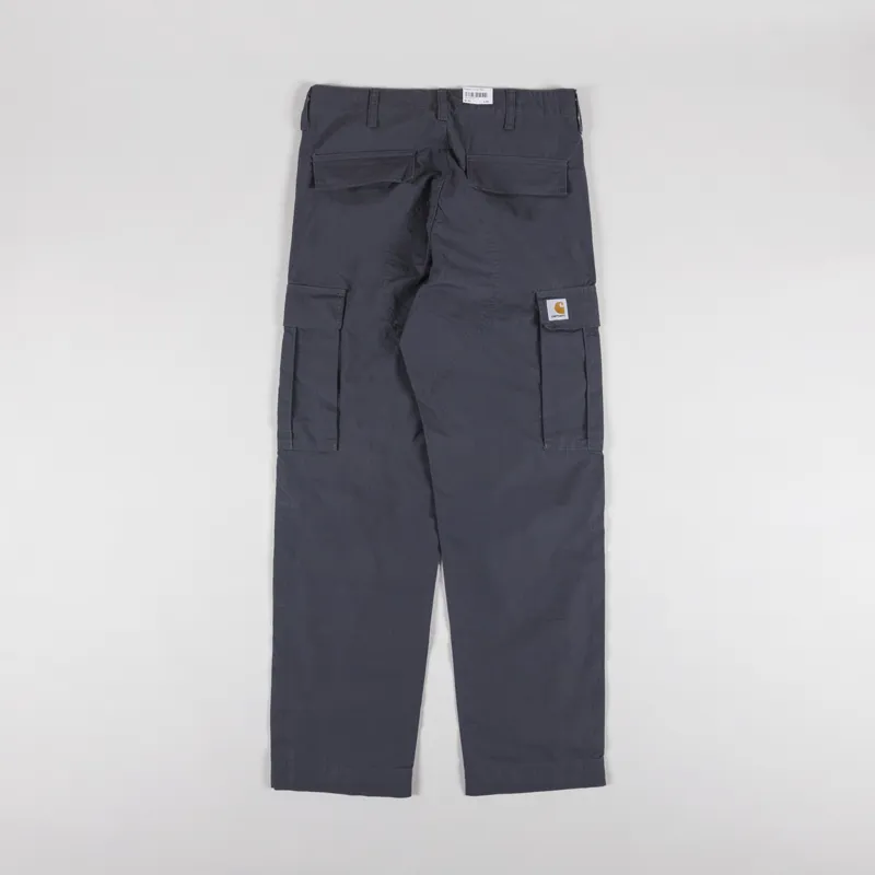Carhartt WIP Regular Cargo Pant Graphite Rinsed Columbia Ripstop