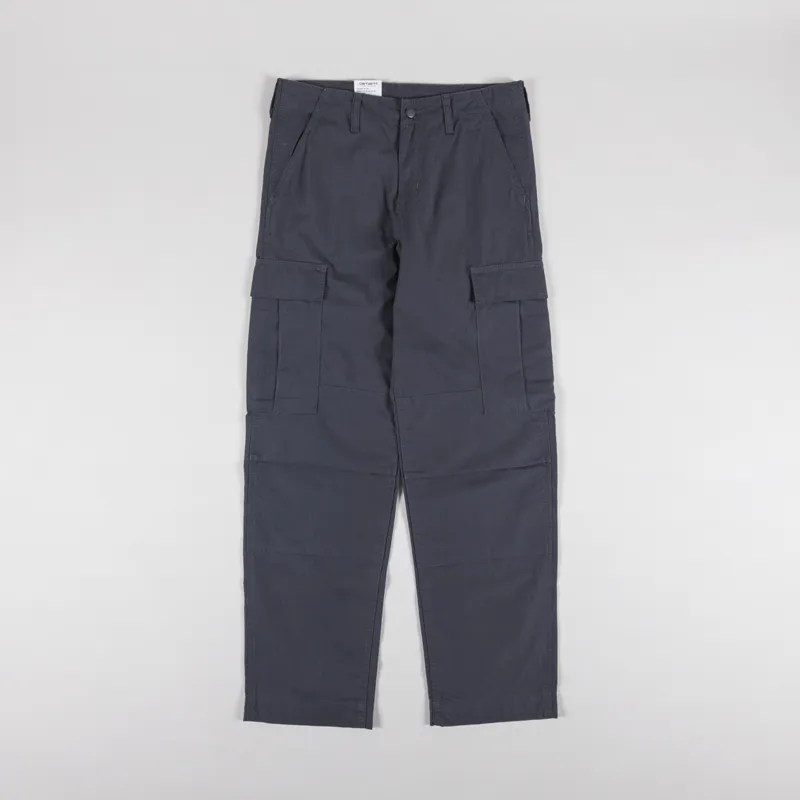 Carhartt WIP Regular Cargo Pant Graphite Rinsed Columbia Ripstop-1