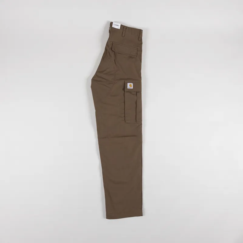 Carhartt WIP Regular Cargo Pant Chocolate Rinsed Columbia Ripstop-2