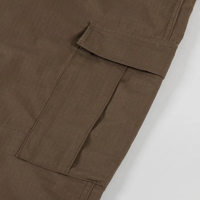 Carhartt WIP Regular Cargo Pant Chocolate Rinsed Columbia Ripstop-7
