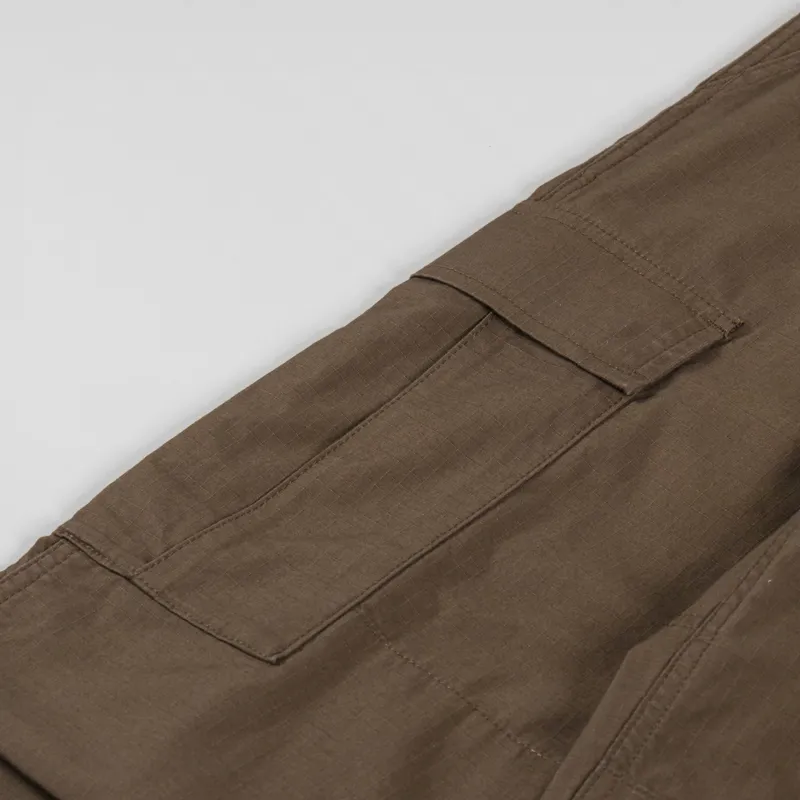 Carhartt WIP Regular Cargo Pant Chocolate Rinsed Columbia Ripstop-9
