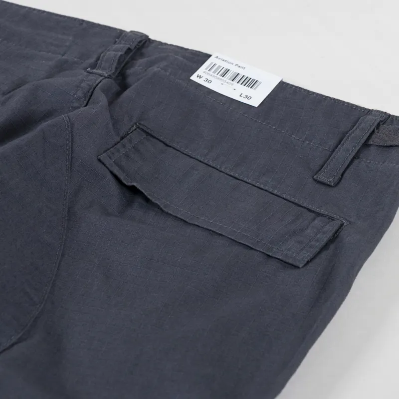 Carhartt WIP Aviation Pant Graphite Rinsed-7