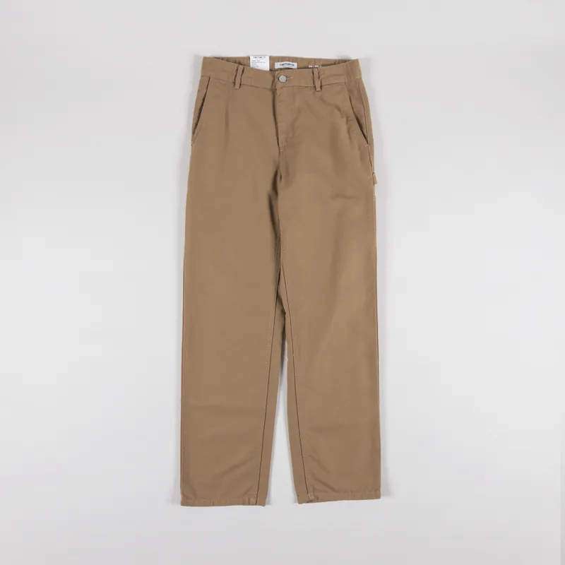Carhartt WIP Womens Pierce Pant Straight Peanut Rinsed-1