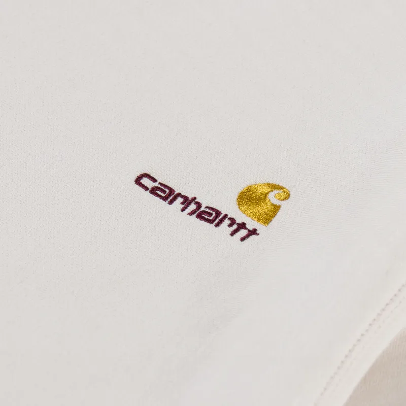 Carhartt WIP Womens American Script Sweat Moonbeam-8