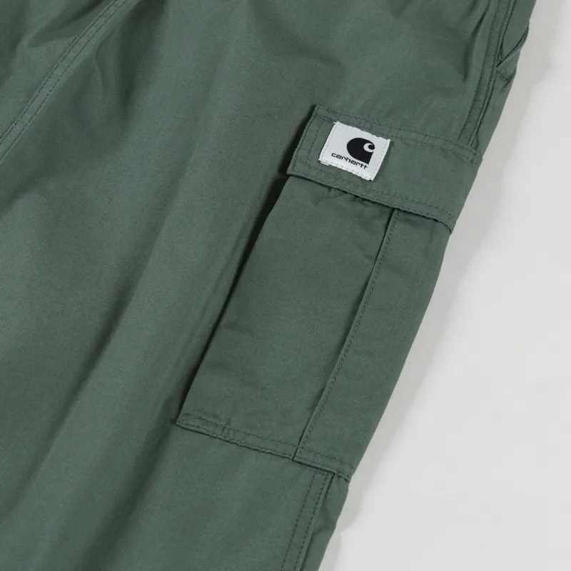 Carhartt WIP Womens Cargo Skirt Long Duck Green Rinsed-11
