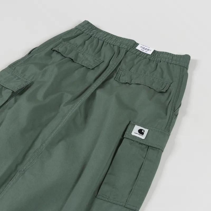 Carhartt WIP Womens Cargo Skirt Long Duck Green Rinsed-7