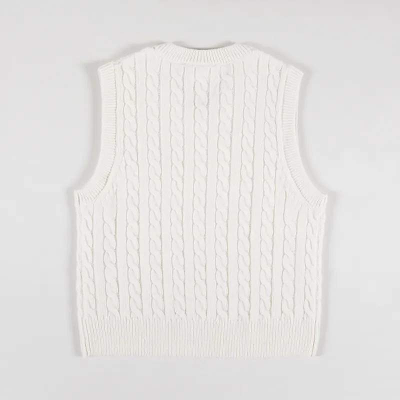 Carhartt WIP Womens Signature Vest Sweater Natural Dusty Ice-5