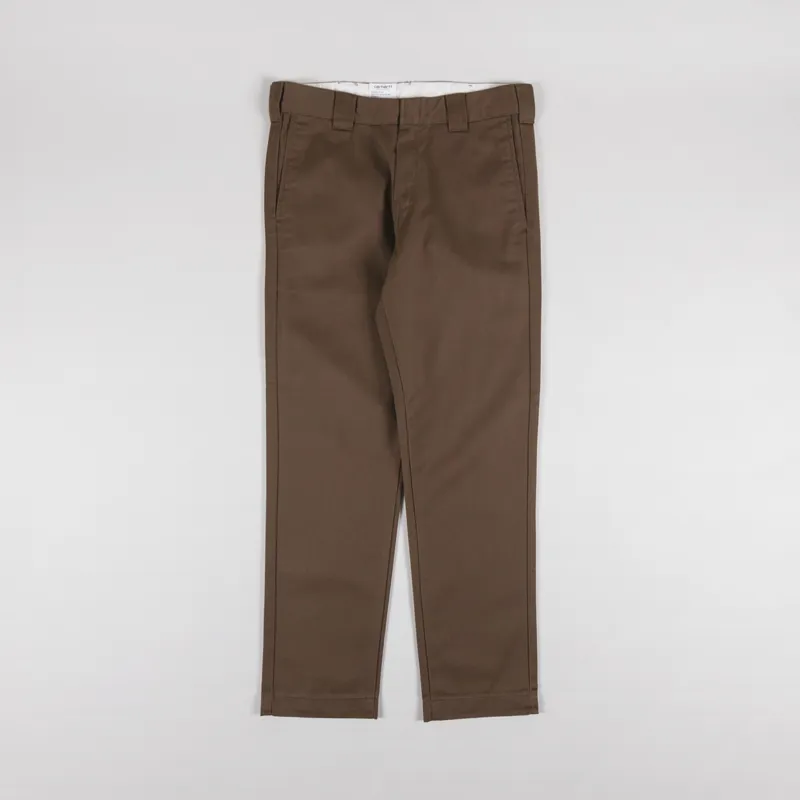 Carhartt WIP Master Pant Chocolate Rinsed Denison Twill-1