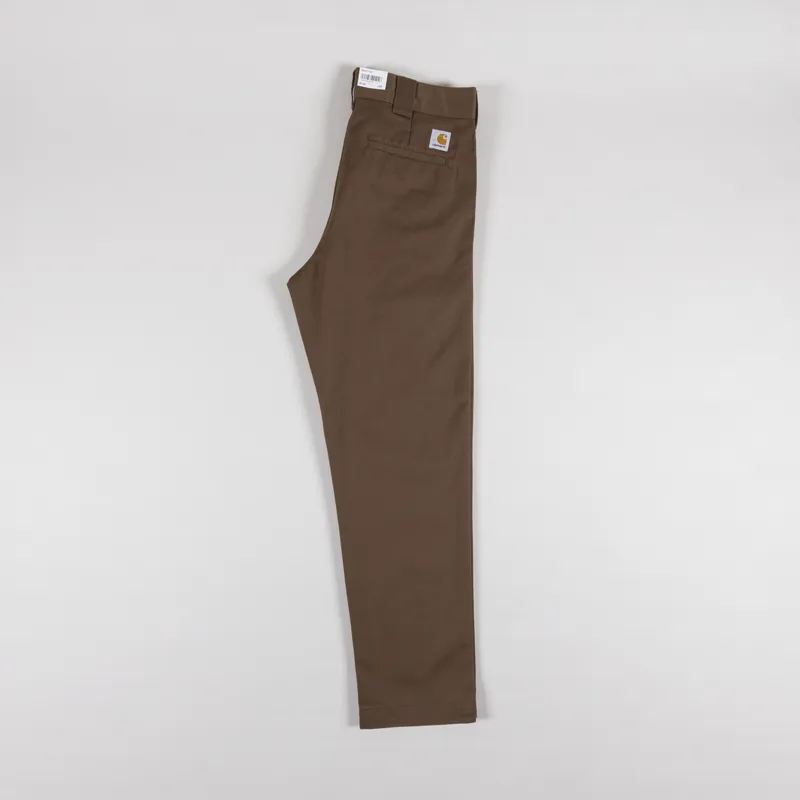 Carhartt WIP Master Pant Chocolate Rinsed Denison Twill-2