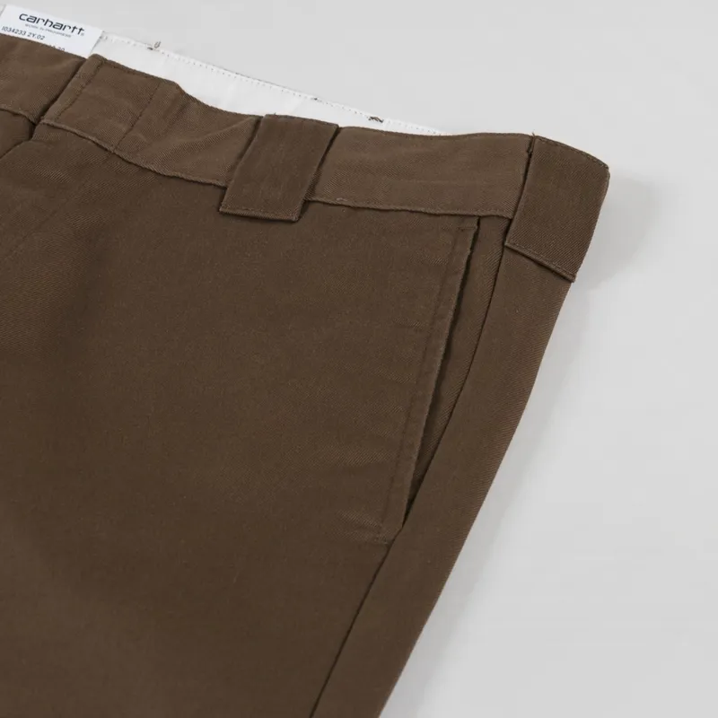 Carhartt WIP Master Pant Chocolate Rinsed Denison Twill-10