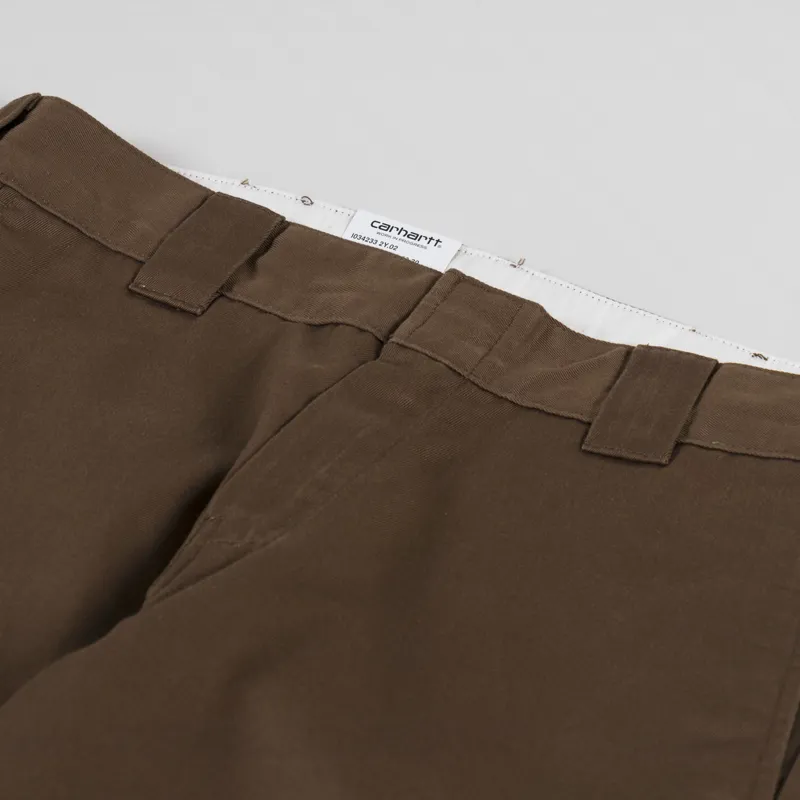 Carhartt WIP Master Pant Chocolate Rinsed Denison Twill-7